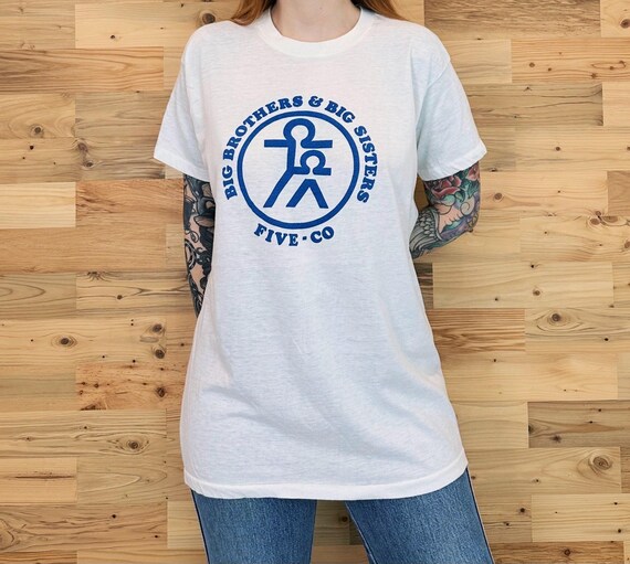70's Vintage Big Brothers & Big Sisters Five-Co Volunteer Tee Shirt T-Shirt