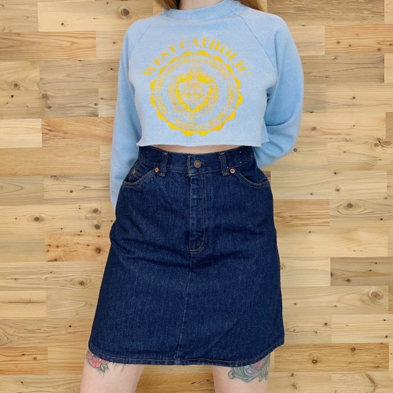 Levi's Vintage Denim Mini Skirt / Size 26 27