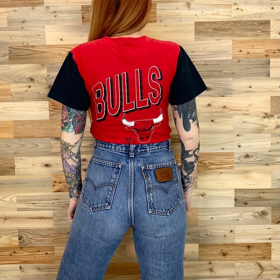 Vintage Chicago Bulls NBA Button Front TShirt Bas… - image 5