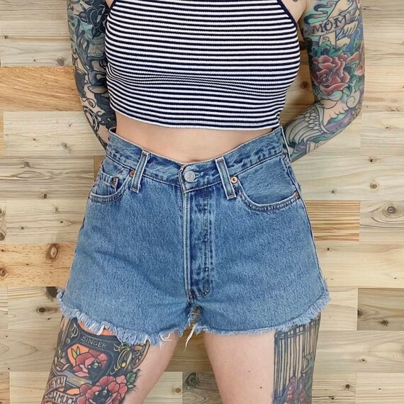 Levi's 501 Vintage Cut Off Jean Shorts / Size 26