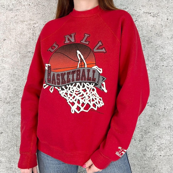 UNLV Basketball University of Nevada Las Vegas Vintage Pullover Sweatshirt
