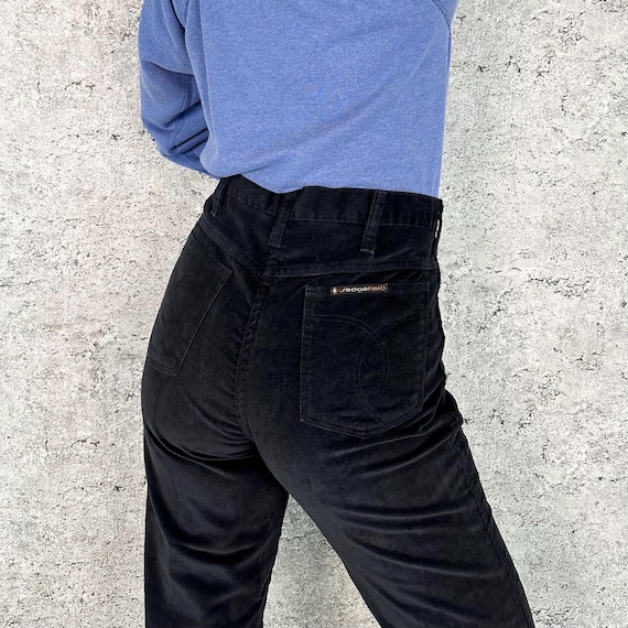 Sedgefield Vintage 70's Black Corduroy Pants / Size 24