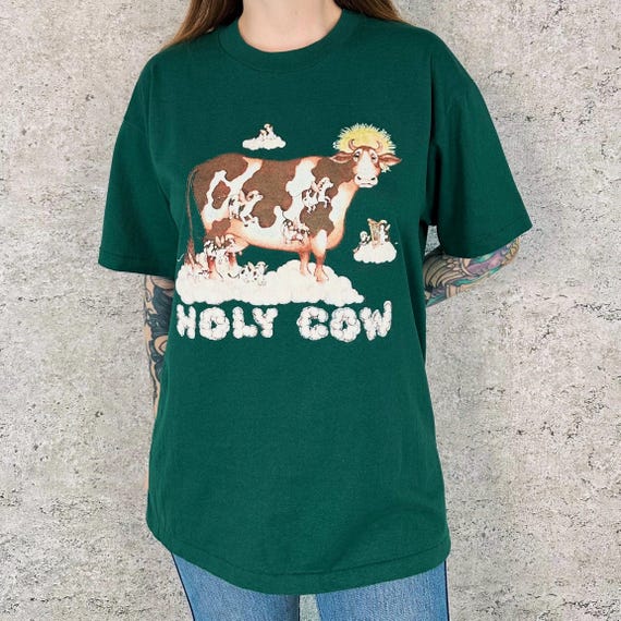90's Funny Holy Cow Tee Shirt T-Shirt
