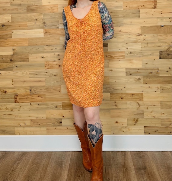 Vintage Floral Print Light Summer Sleeveless Mini Dress