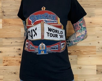 Styx 1981 World Tour Paradise Theatre Vintage Rock Band Music Tee