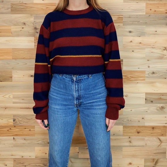 70's Striped Pullover Knit Sweater
