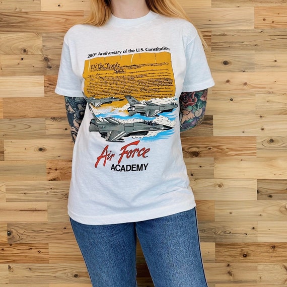 80's Vintage Air Force Academy U.S. Constitution Tee Shirt T-Shirt