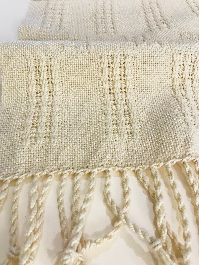 Hand Woven Atwater-Bronson Lace Table Runner Farmhouse Table | Etsy