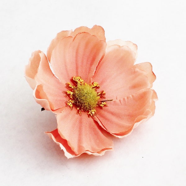 Coral Anemone | Artificial Anemone | Millinery Flowers | Peach Anemone | Flower Crown | Peach Flowers | Fake Anemone | The Blue Hutch