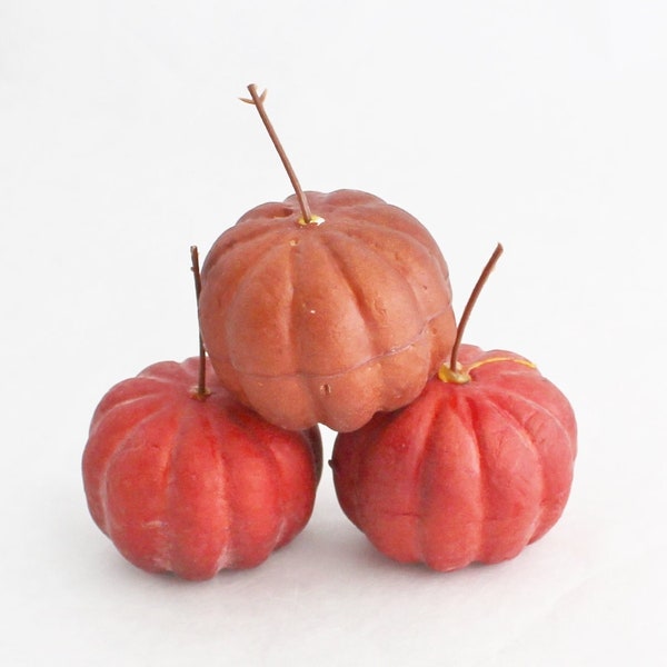3 Artificial Pumpkin Picks | Small Pumpkins | DIY Fall Craft | Floral Pumpkins | Small Pumpkins | Foam Pumpkins | The Blue Hutch PU125