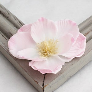 Pale Pink Magnolia Flower | Artificial Magnolai | Wedding Crown Flowers | Millinery Flowers for Hats | DIY Bouquet Filler | Blue Hutch MG114
