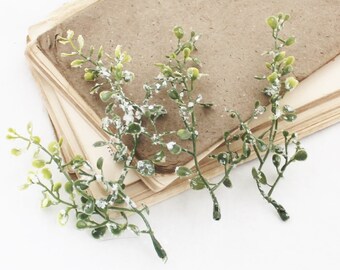 Frosted Greenery | Snowy Babys Tears | Winter Greenery | DIY Christmas Sprays | Millinery | Iced Greenery Filler | The Blue Hutch SG1114