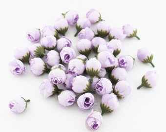 Light Purple Flower Buds | Wedding | Flower Crown | Millinery Flowers | Boutonniere | Corsage | Artificial Peony Buds | The Blue Hutch PB36