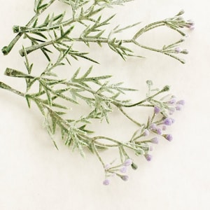 5 Purple Seeded Lavender Sprays | Artificial Lavender | Flower Crown Filler | Millinery Flowers | DIY Wedding Crown | Craft  The Blue Hutch