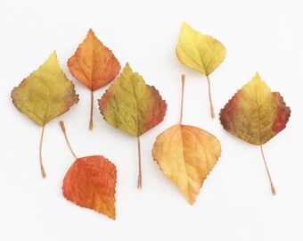 fake fall leaves etsy