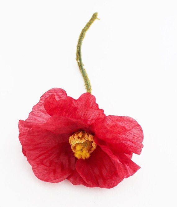 Bonne Affaire 8 Rouge Coquelicot Coquelicots Artificiels
