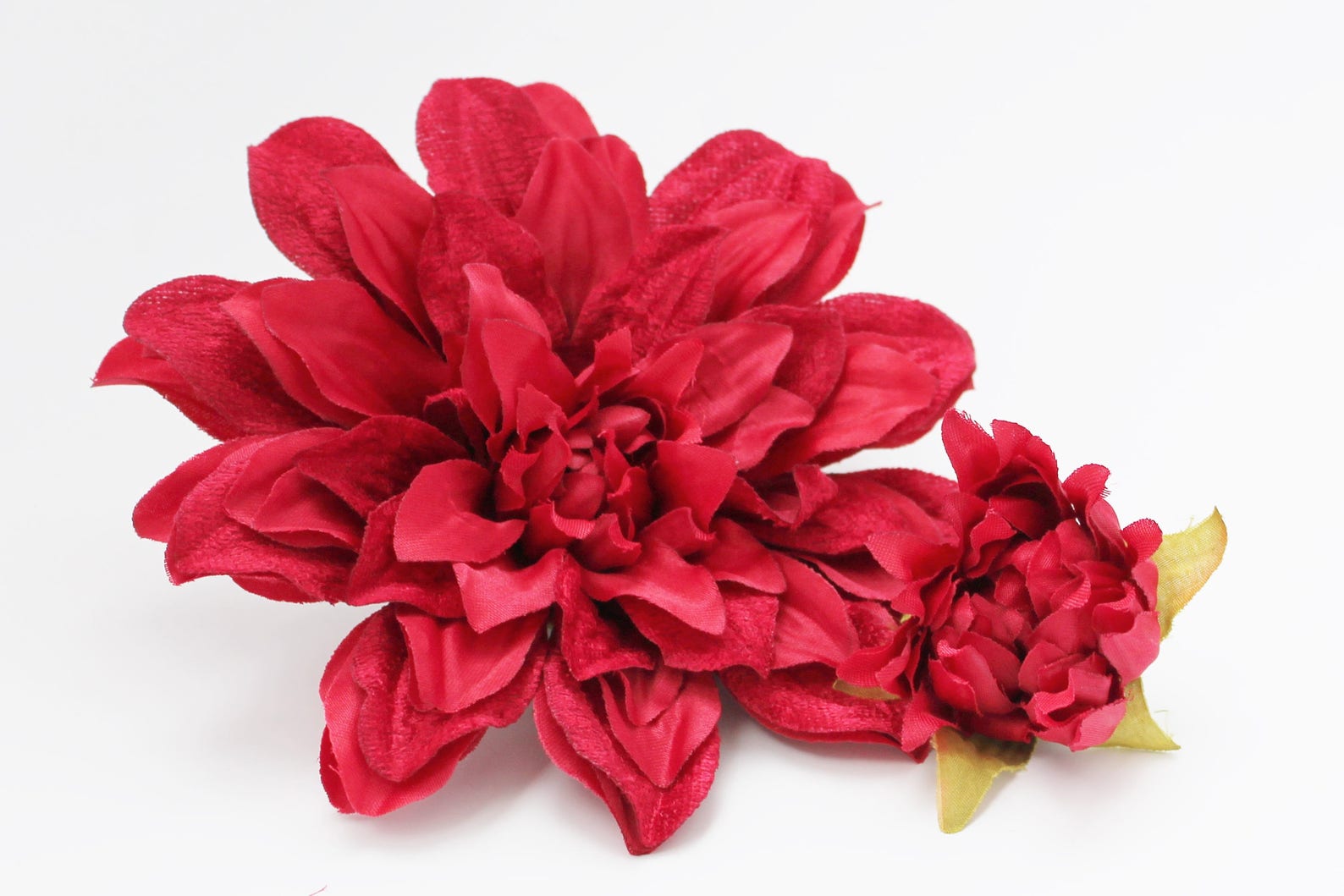 6 Red Dahlia Wedding Flower Crown Millinery - Etsy