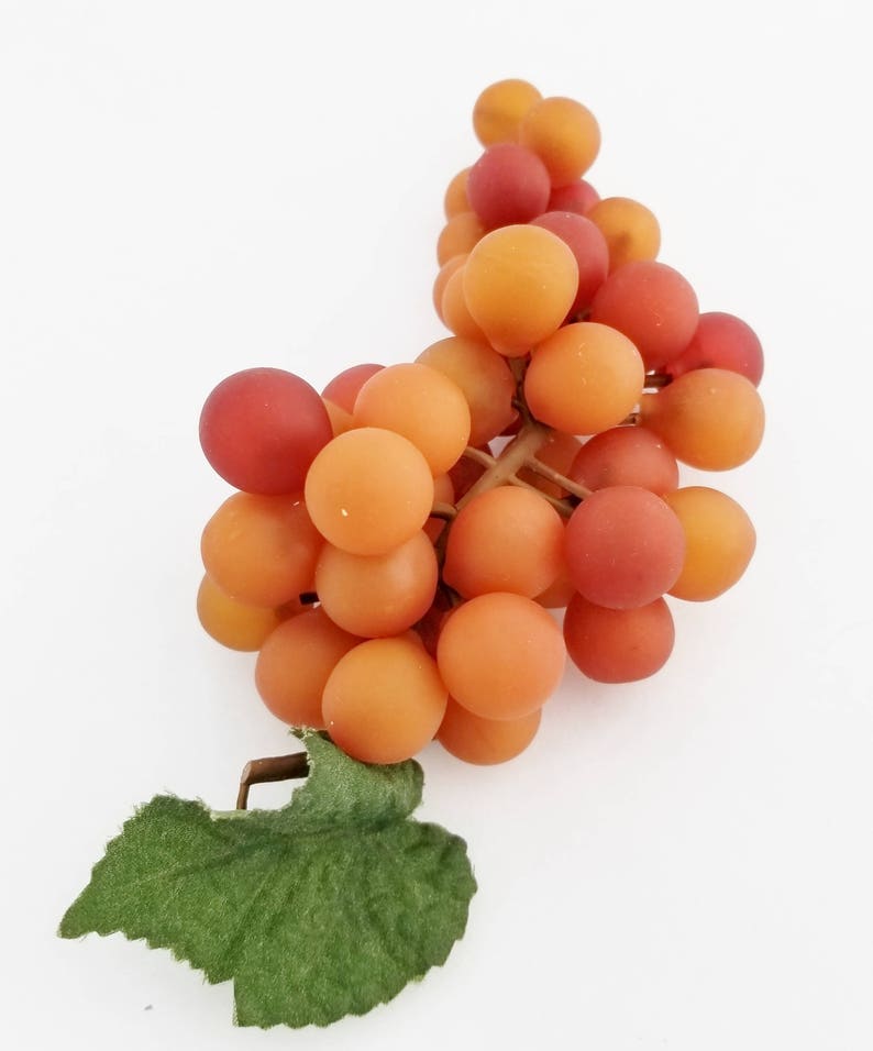 Cake Topper Artificial Fruit Millinery Fruit Red Orange Grapes Faux Fruit The Blue Hutch GB101 Fake Grapes Wreath Supplies