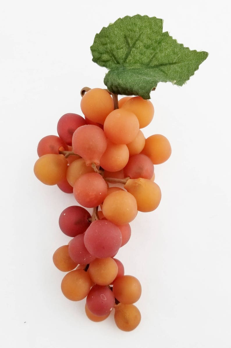 Cake Topper Artificial Fruit Millinery Fruit Red Orange Grapes Faux Fruit The Blue Hutch GB101 Fake Grapes Wreath Supplies