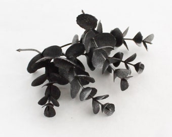 Dark Gray Eucalyptus | Fake Eucalyptus | Millinery Greenery | Leaf Filler | Artificial Greenery | Black Eucalyptus | The Blue Hutch EU207