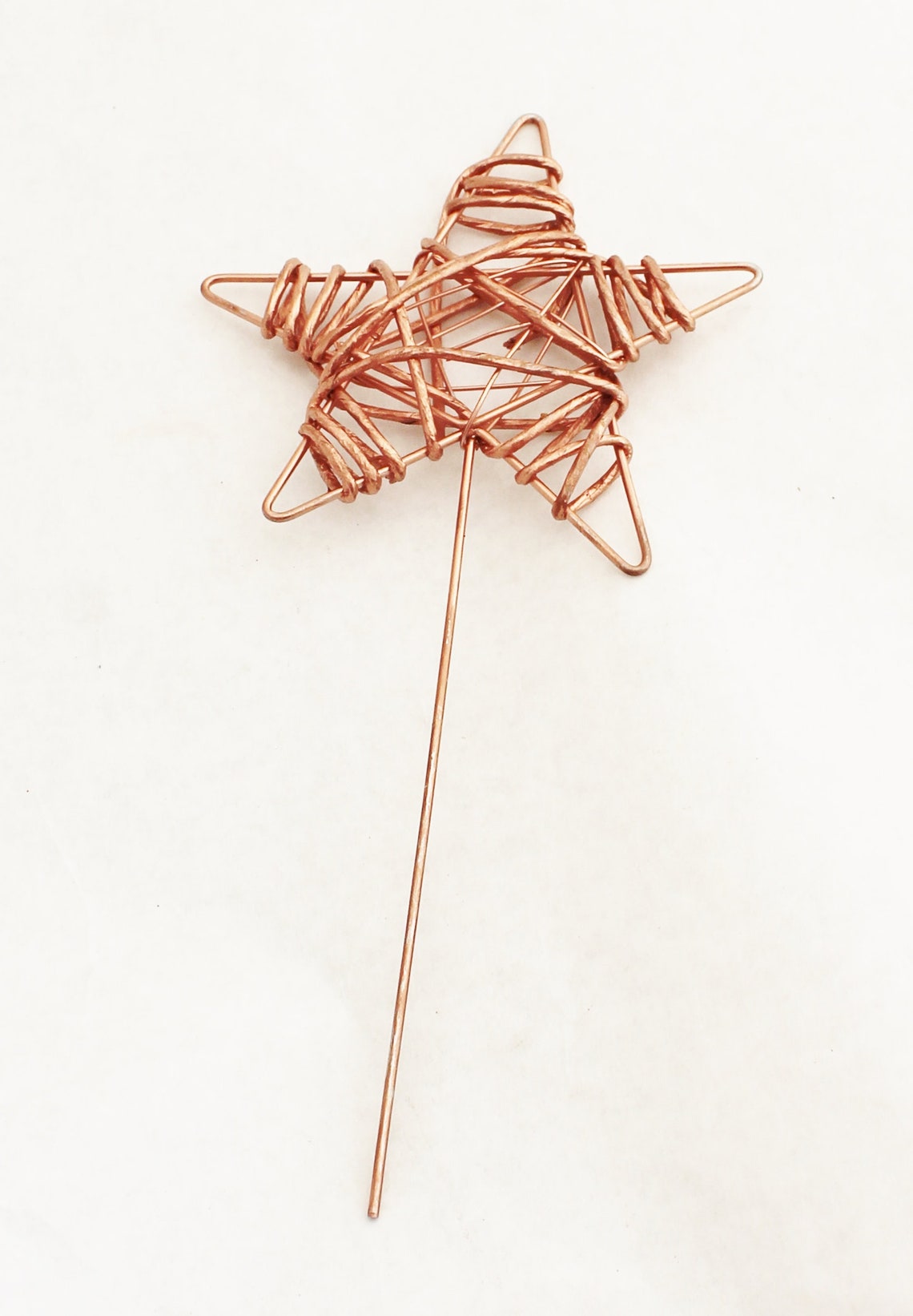 Rose Gold Metal Star Pick Floral Pick DIY Christmas Star Etsy
