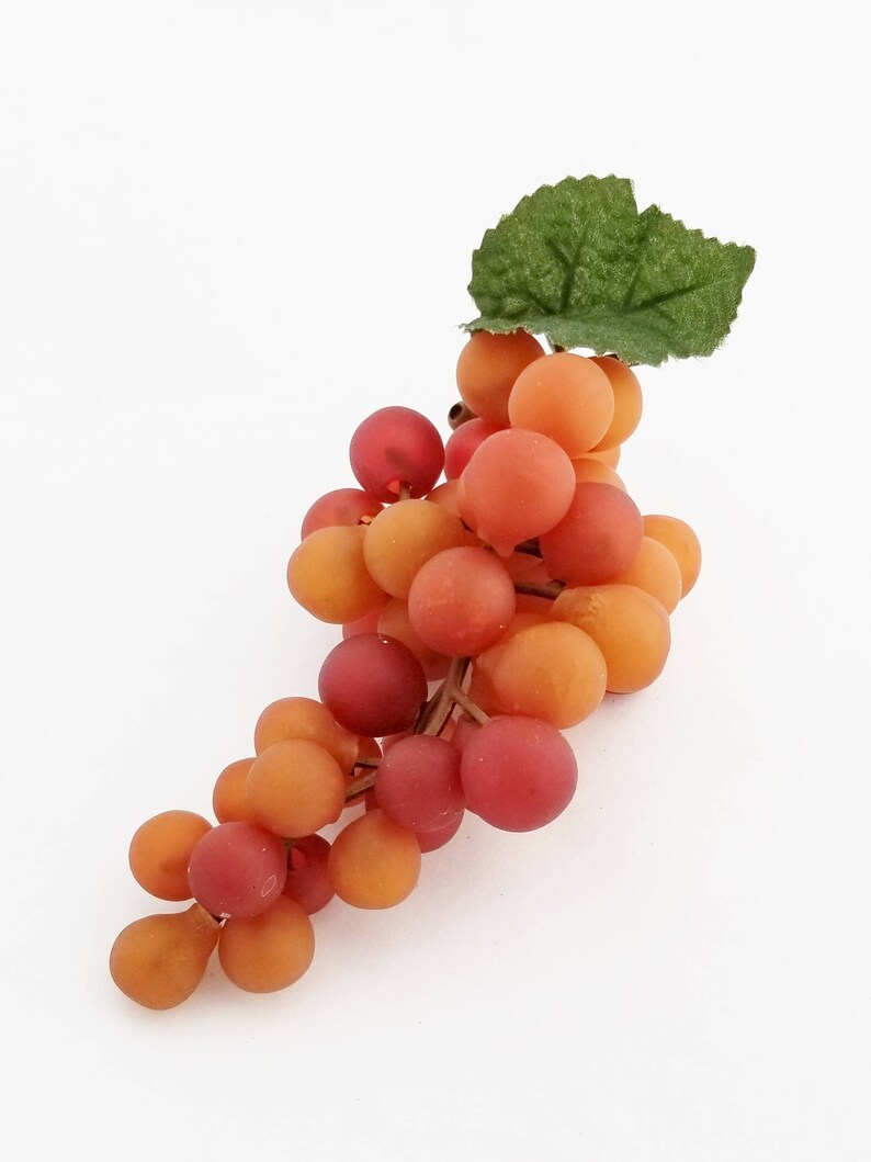 Cake Topper Artificial Fruit Millinery Fruit Red Orange Grapes Faux Fruit The Blue Hutch GB101 Fake Grapes Wreath Supplies