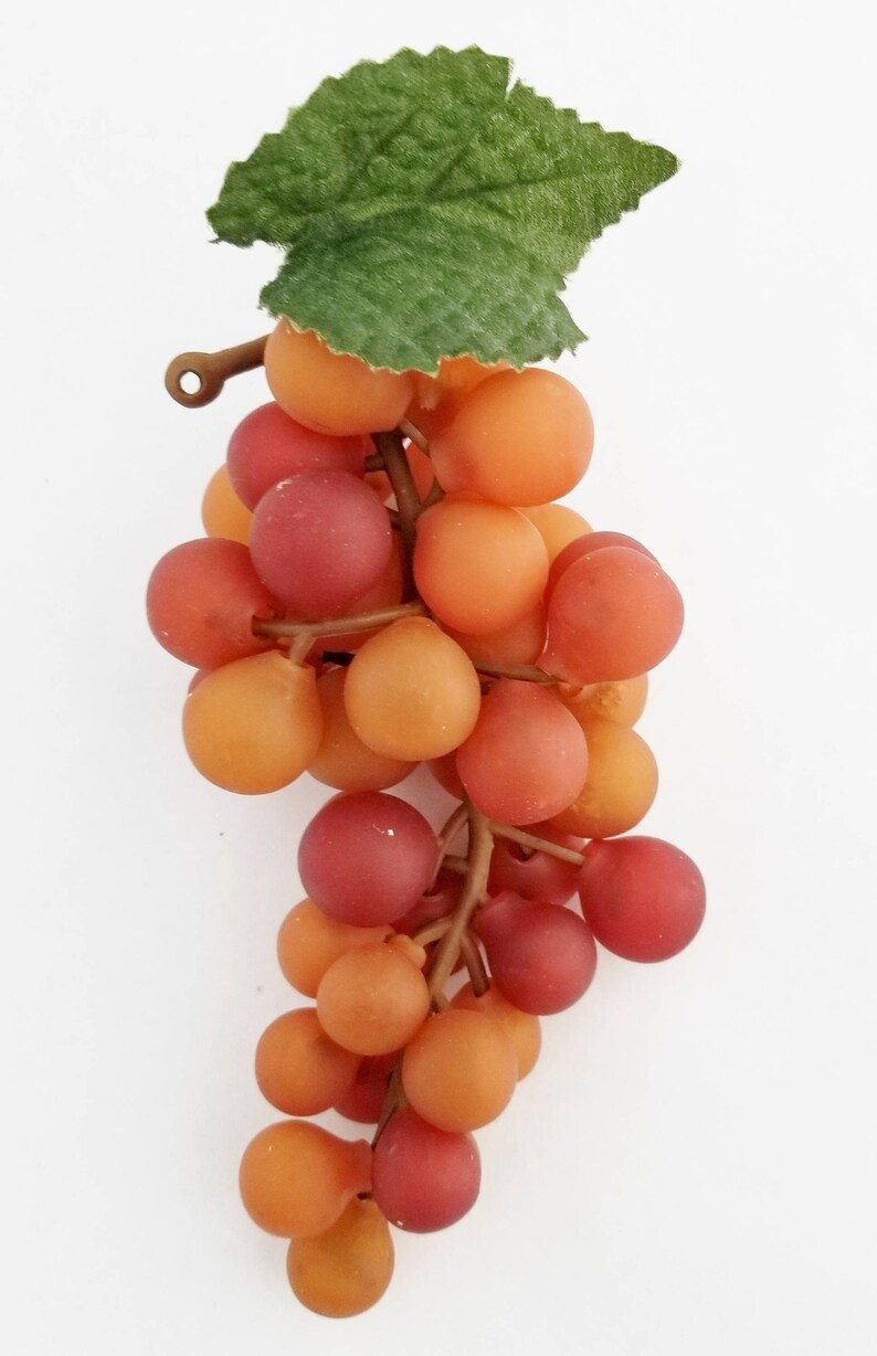 Cake Topper Artificial Fruit Millinery Fruit Red Orange Grapes Faux Fruit The Blue Hutch GB101 Fake Grapes Wreath Supplies