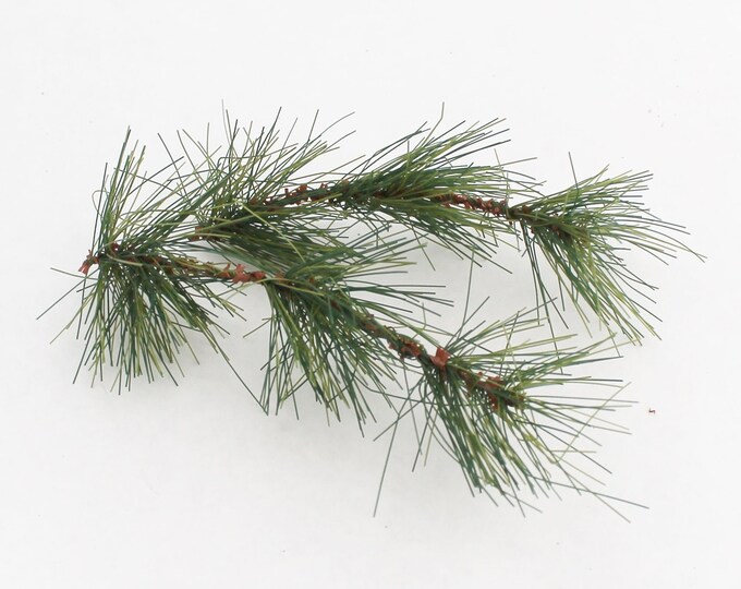 TWO Evergreen Pine Picks Artificial Pine Sprays Winter Etsy
