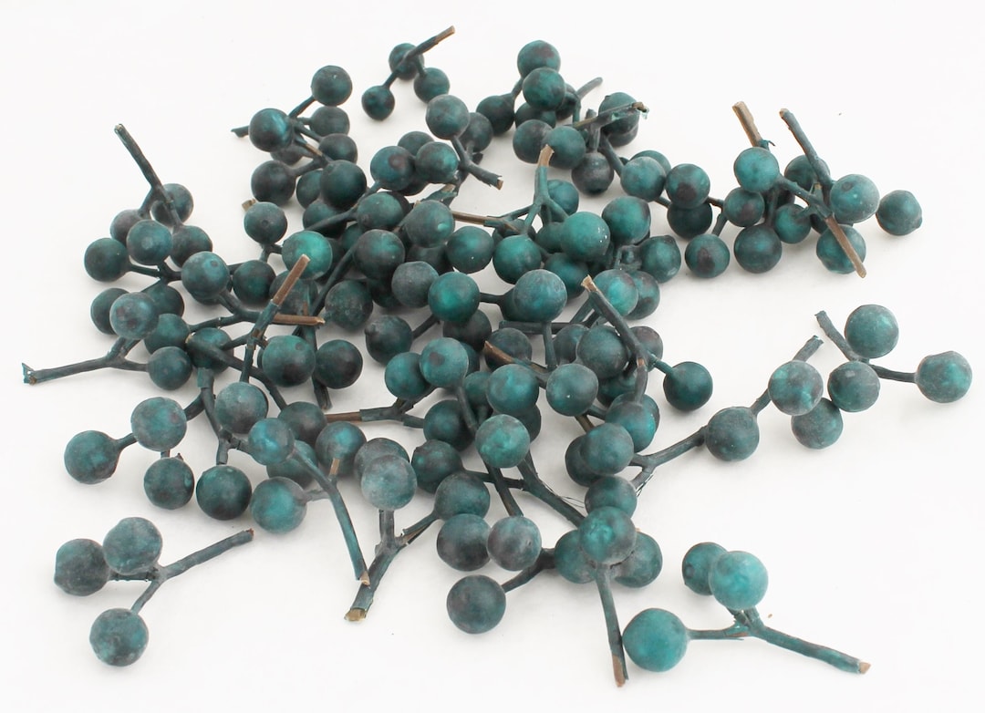 Artificial Blueberries Blueberry Picks Clusters Berry Floral Picks Fake