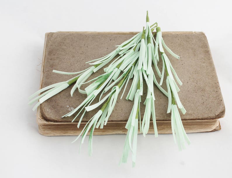 Pale Green Leaves Foam Leaves Floral Filler Millinery Etsy