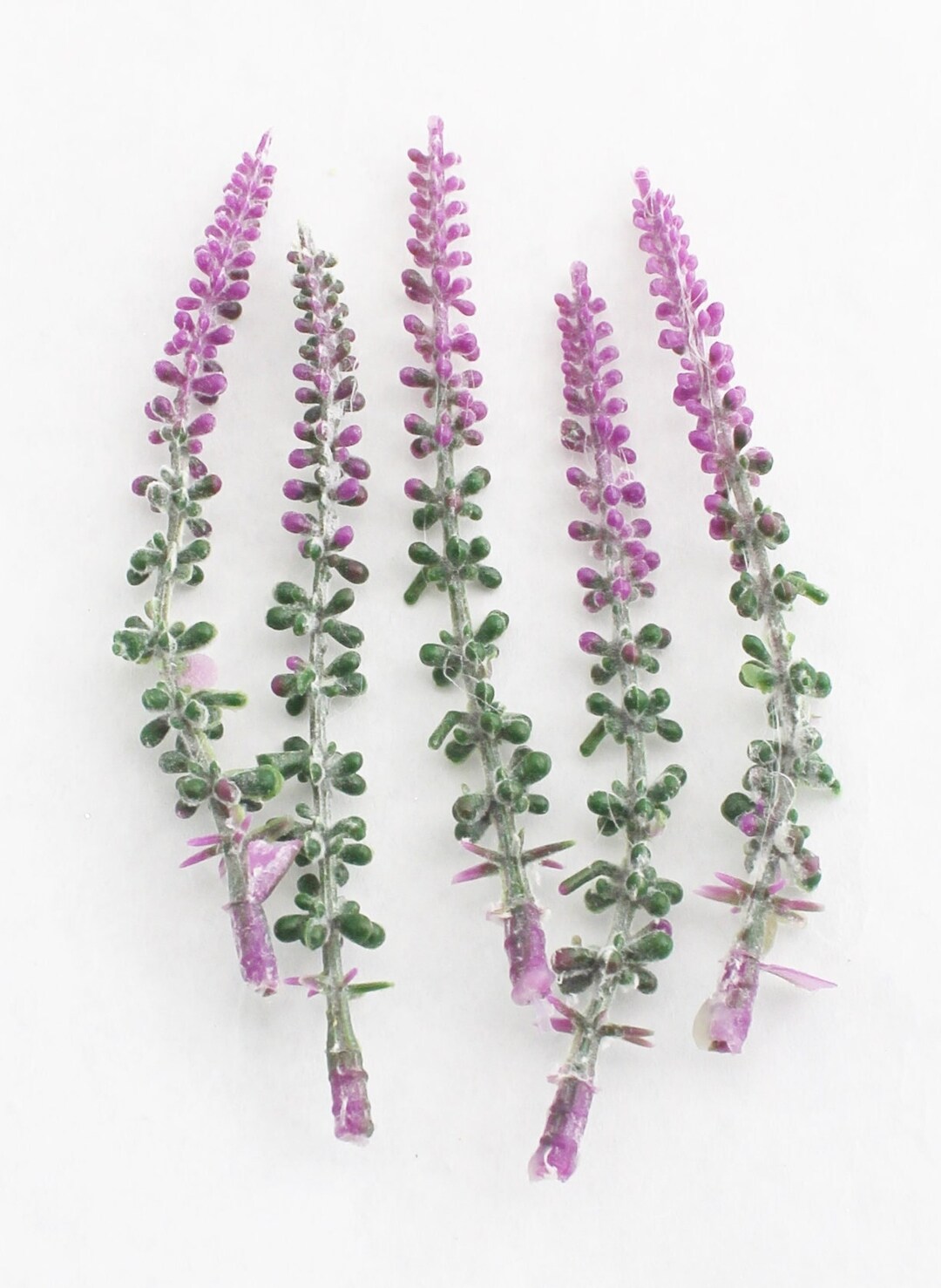 5 Fake Lavender Picks Artificial Lavender Flowers for Crafts Wedding Crown Flowers for Hats