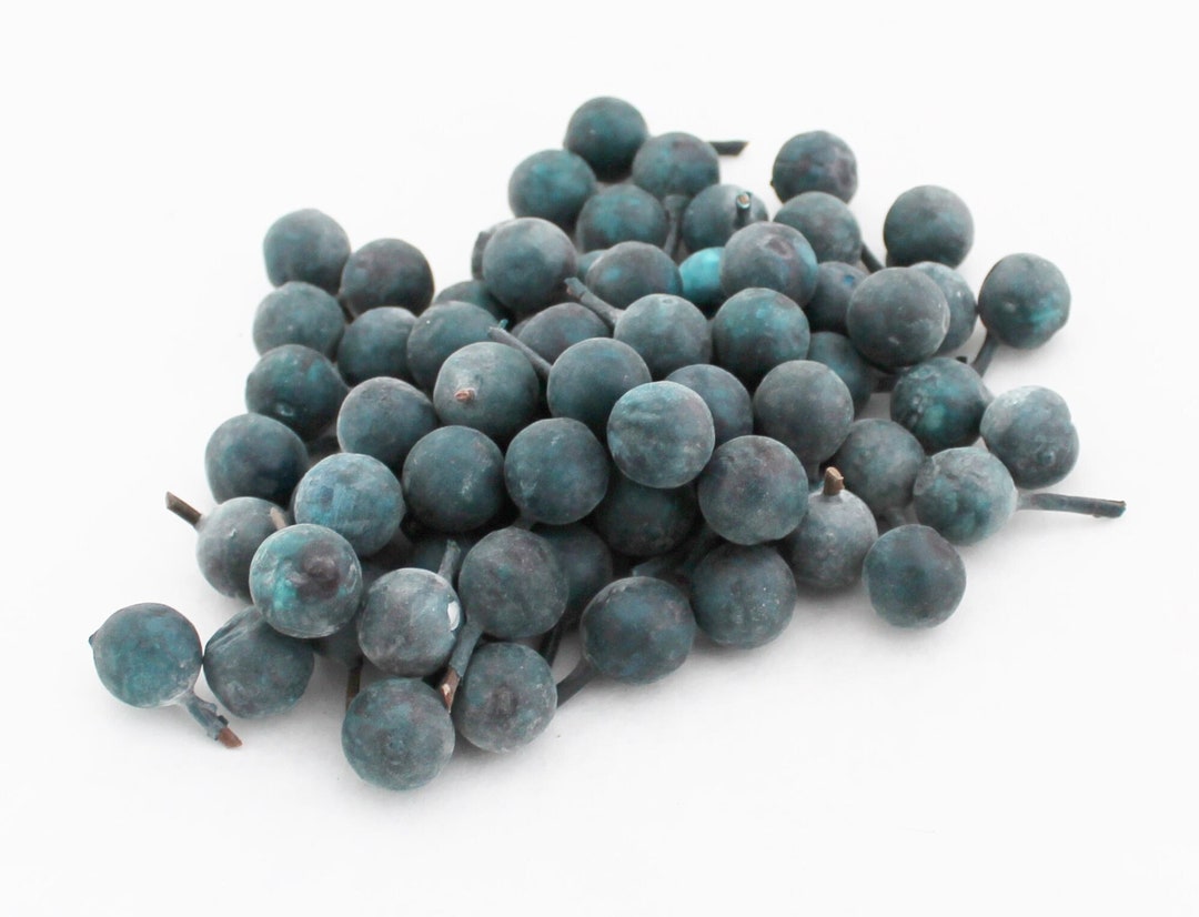 10 Fake Blueberries Artificial Berries for Crafts Kitchen Fruit Bowl