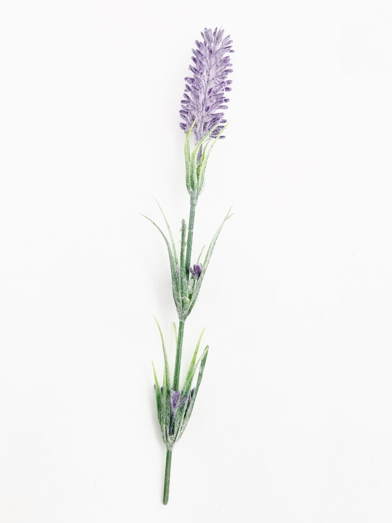 3 Lavender Stems Faux Lavender DIY Bouquet Filler Etsy