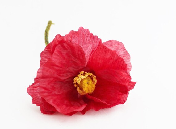 Bonne Affaire 8 Rouge Coquelicot Coquelicots Artificiels