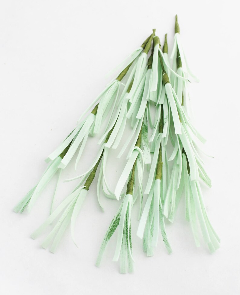 Pale Green Leaves Foam Leaves Floral Filler Millinery Etsy
