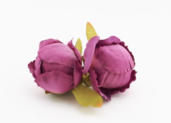 Purple Peony Buds | Artificial Peonies | Large Flower Buds | Wedding | Millinery Flowers | Embellishment | Corsage | The Blue Hutch PB23