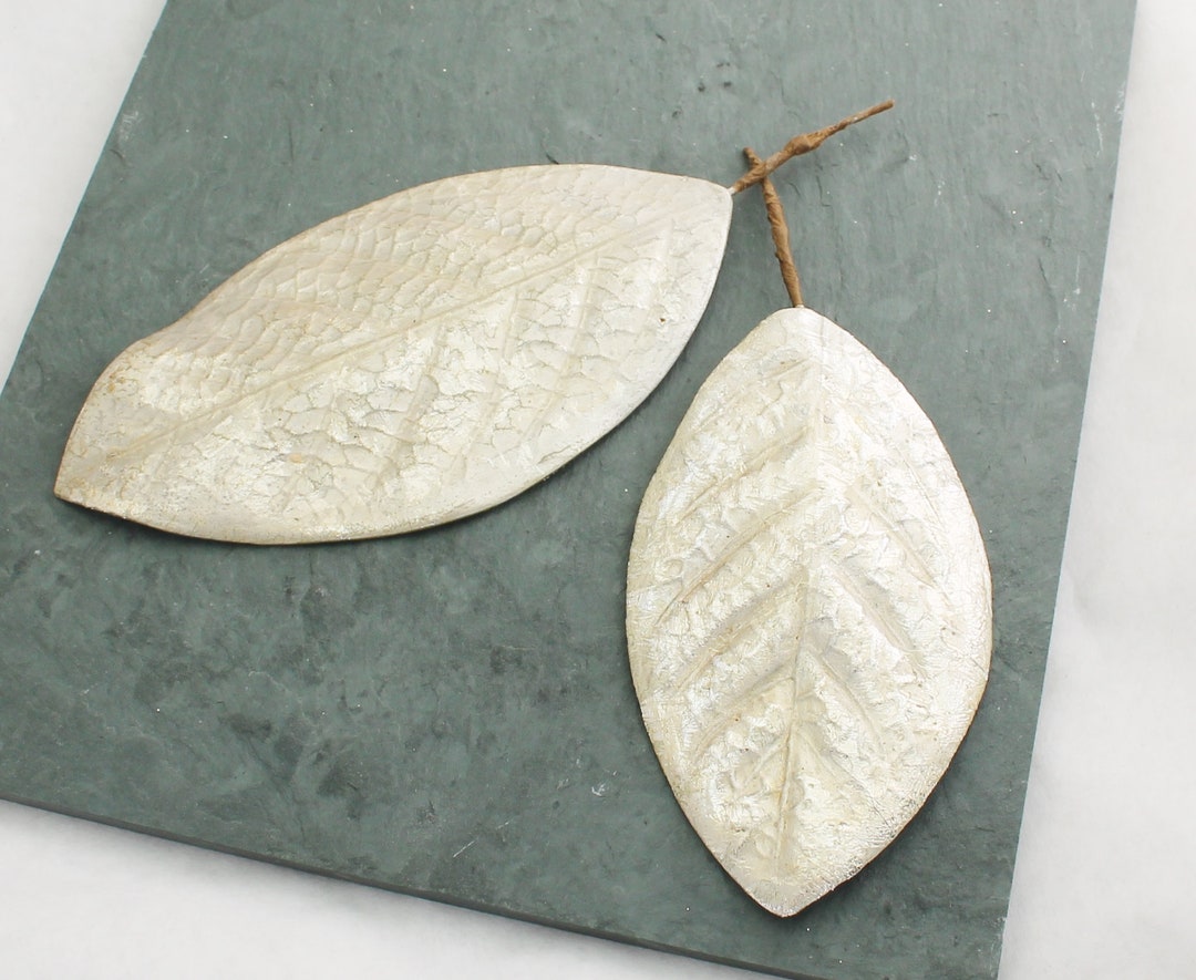 Pale Gold Magnolia Leaves Artificial Leaves DIY Wedding Etsy