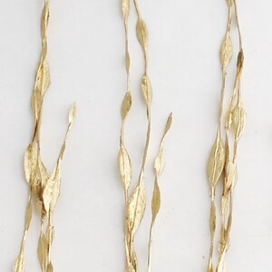 12 Gold Artificial Grass Gold Reeds Wreath Filler Millinery Leaves ...