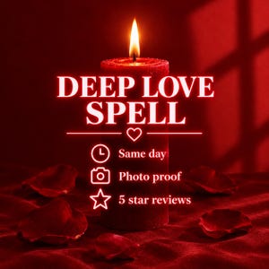 Deep Love Ritual | Romance, Attraction, Passion, Devotion & Soulmate Energy, Love Binding, Same Day Casting