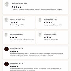 May include: A digital display titled 5-STAR CUSTOMER REVIEWS featuring six individual feedback entries. Each entry includes a user name, date, five black star icons, and a written comment. The layout uses white rectangular boxes.
