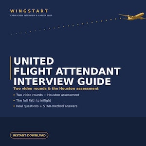 United Flight Attendant Interview Guide | HireVue Video Questions, STAR Answers (PDF Download)