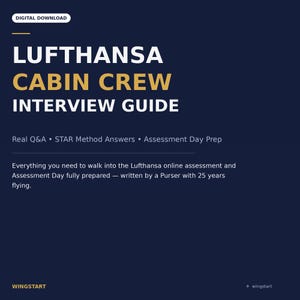 Guia de Preparação para Entrevista de Comissário(a) de Bordo da Lufthansa (Download Digital) | Perguntas e Respostas Reais, Respostas STAR