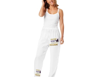 Focused Women Build Freedom Women Pajama Pants