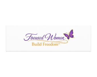 Focused Women Build Freedom 10"x3" Car Magnets
