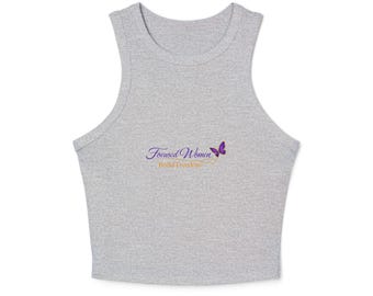 Focused Women Build Freedom LS Women Micro Rib Racer Tank Top