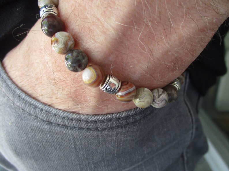Unique bracelet Unisex bracelet Mens bracelet Stretch bracelet Unique gifts Beaded bracelet Handmade bracelet Beaded jewelry
