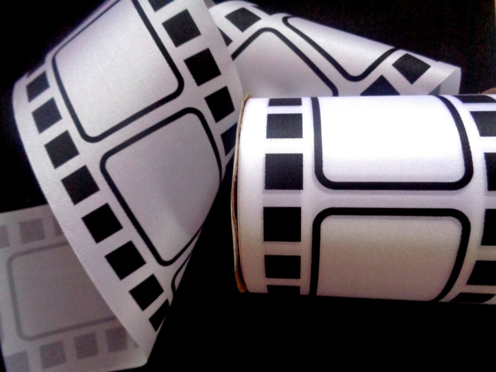 Extra Wide Movie Film Ribbon Black / White 4 Inch Etsy