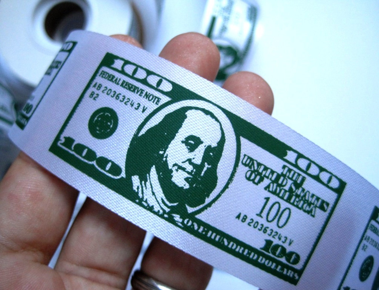 American Money Dollar Bills Ribbon Green / White 1 3/8 Etsy