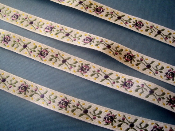 50mm 2/" /'Zinnia/' adorno de cinta del telar jacquar X 1yd varios colores