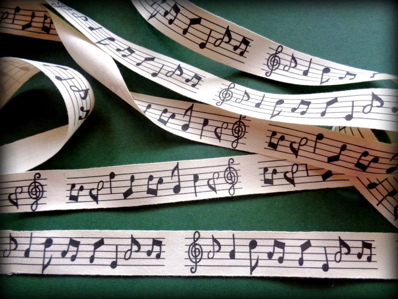 Black Music Notes Canvas Ribbon Trim Black/ Ivory 3/4 Etsy